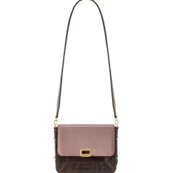 Aleksandra Badura - Candy Bag Large - Python & Calfskin Shoulder Bag - Cocoa - Luxury High Quality Leather Bag - Avvenice