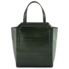 Aleksandra Badura - Clio Bag - Calfskin & Eel Bag - Pine - Luxury High Quality Leather Bag - Avvenice
