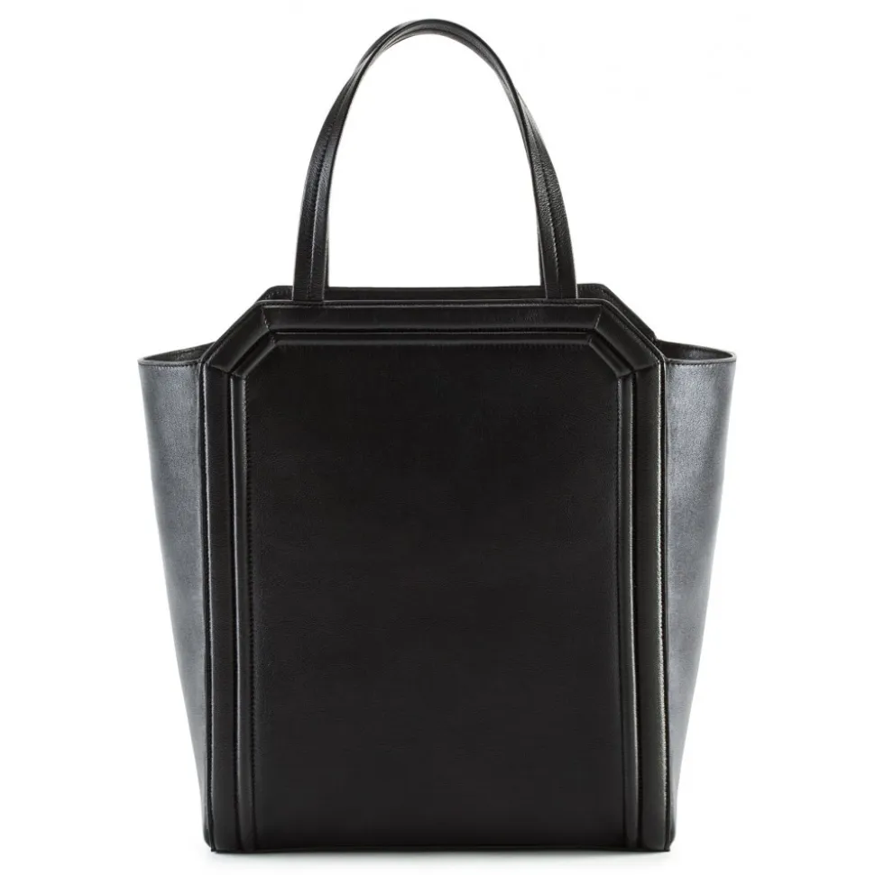 Aleksandra Badura - Clio Bag - Goatskin Bag - Carbon Black - Luxury High Quality Leather Bag - Avvenice