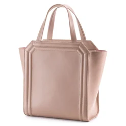 Aleksandra Badura - Clio Mini Bag - Calfskin Shopper Bag - Blush - Luxury High Quality Leather Bag - Avvenice