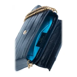 Aleksandra Badura - Etoile Bag - Eel Shoulder Bag - Midnight Blue - Luxury High Quality Leather Bag - Avvenice