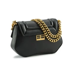 Aleksandra Badura - Etoile Mini Bag - Calfskin Shoulder Bag - Onyx - Luxury High Quality Leather Bag - Avvenice