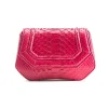 Aleksandra Badura - Etoile Mini Bag - Python Shoulder Bag - Fuchsia - Luxury High Quality Leather Bag - Avvenice