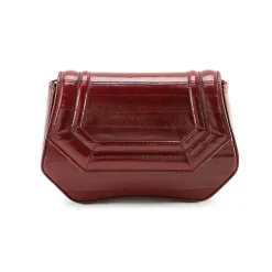 Aleksandra Badura - Etoile Mini Bag - Eel Shoulder Bag - Marsala - Luxury High Quality Leather Bag - Avvenice