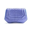 Aleksandra Badura - Etoile Mini Bag - Python Shoulder Bag - Denim - Luxury High Quality Leather Bag - Avvenice