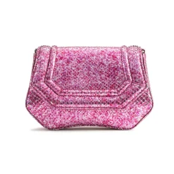 Aleksandra Badura - Etoile Mini Bag - Python Shoulder Bag - Fuchsia Iris - Luxury High Quality Leather Bag - Avvenice