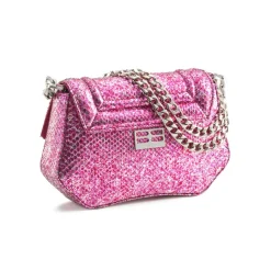 Aleksandra Badura - Etoile Mini Bag - Python Shoulder Bag - Fuchsia Iris - Luxury High Quality Leather Bag - Avvenice