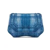 Aleksandra Badura - Etoile Mini Bag - Python Shoulder Bag - Blue Cosmo - Luxury High Quality Leather Bag - Avvenice