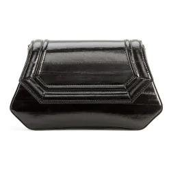 Aleksandra Badura - Etoile Bag - Eel Shoulder Bag - Carbon Black - Luxury High Quality Leather Bag - Avvenice