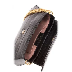 Aleksandra Badura - Etoile Bag - Eel Shoulder Bag - Carbon Black - Luxury High Quality Leather Bag - Avvenice
