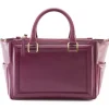 Aleksandra Badura - Ladylike Bag - Calfskin Top-Handle Tote Bag - Raspberry - Luxury High Quality Leather Bag - Avvenice
