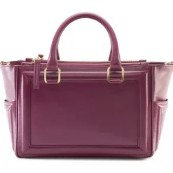 Aleksandra Badura - Ladylike Bag - Calfskin Top-Handle Tote Bag - Raspberry - Luxury High Quality Leather Bag - Avvenice