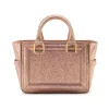 Aleksandra Badura - Ladylike Mini Bag - Calfskin Crackle Top-Handle Tote Bag - Blush - Luxury High Quality Leather Bag - Avvenice