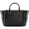 Aleksandra Badura - Ladylike Bag - Goatskin Top-Handle Tote Bag - Onyx - Luxury High Quality Leather Bag - Avvenice