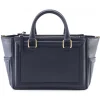 Aleksandra Badura - Ladylike Bag - Calfskin Top-Handle Tote Bag - Midnight Blue - Luxury High Quality Leather Bag - Avvenice
