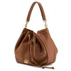 Aleksandra Badura - Lucky Bucket Bag - Bucket Bag in Deer Leather - Camel - Luxury High Quality Leather Bag - Avvenice