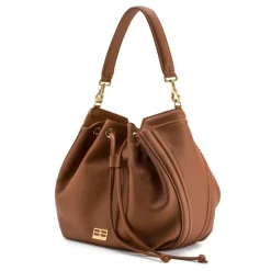 Aleksandra Badura - Lucky Bucket Bag - Bucket Bag in Deer Leather - Camel - Luxury High Quality Leather Bag - Avvenice