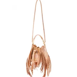 Aleksandra Badura - Lucky Bucket Bag Mini - Fringe Bucket Bag - Holographic - Luxury High Quality Leather Bag - Avvenice