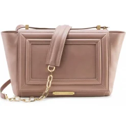 Aleksandra Badura - Luisa Bag - Calfskin Shoulder Bag - Blush - Luxury High Quality Leather Bag - Avvenice