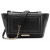 Aleksandra Badura - Luisa Bag - Calfskin & Python Shoulder Bag - Onyx - Luxury High Quality Leather Bag - Avvenice