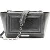 Aleksandra Badura - Luisa Bag - Calfskin & Lizard Shoulder Bag - Graphite - Luxury High Quality Leather Bag - Avvenice