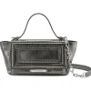 Aleksandra Badura - Luisa Mini Bag - Goatskin & Python Shoulder Bag - Graphite - Luxury High Quality Leather Bag - Avvenice