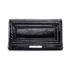 Aleksandra Badura - Luisa Clutch - Python Envelope Clutch - Onyx - Luxury High Quality Leather Bag - Avvenice