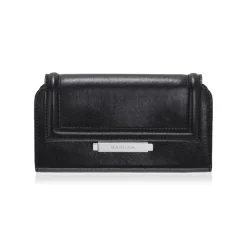 Aleksandra Badura - Small Leather Goods - Continental Wallet in Goatskin - Black - Luxury High Quality - Avvenice