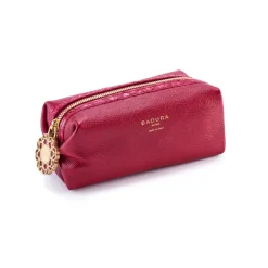 Aleksandra Badura - Small Leather Goods - Multipurpose Pouch in Python & Goatskin - Black - Luxury High Quality - Avvenice