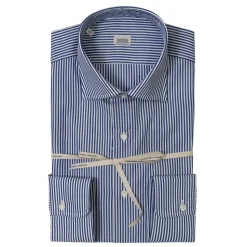 Alessandro Gherardi - Long Sleeve Shirt - Blue Stripe - Shirt - Handmade in Italy - Luxury Exclusive Collection - Avvenice