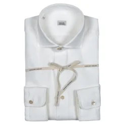 Alessandro Gherardi - Long Sleeve Shirt - White Linen - Shirt - Handmade in Italy - Luxury Exclusive Collection - Avvenice