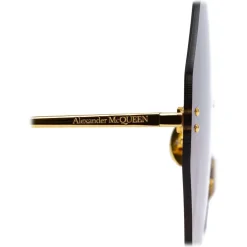 Alexander McQueen - Beetle Jeweled Sunglasses - Gold Brown - Alexander McQueen Eyewear - Avvenice