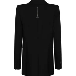 Alexander McQueen - Black Voluminous Shoulders Blazer - Black - Alexander McQueen Exclusive Luxury Collection - Avvenice