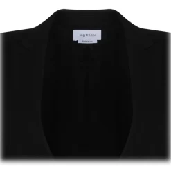 Alexander McQueen - Black Voluminous Shoulders Blazer - Black - Alexander McQueen Exclusive Luxury Collection - Avvenice