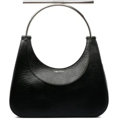 Alexander McQueen - Black Full Grain Lambskin Cross-Bar Bag - Black - Exclusive Luxury Collection - Avvenice