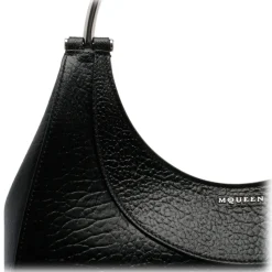 Alexander McQueen - Black Full Grain Lambskin Cross-Bar Bag - Black - Exclusive Luxury Collection - Avvenice