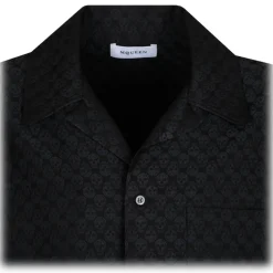 Alexander McQueen - Black Printed Shirt - Black - Alexander McQueen Exclusive Luxury Collection - Avvenice