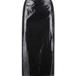 Alexander McQueen - Black Pencil Midi Skirt - Black - Alexander McQueen Exclusive Luxury Collection - Avvenice