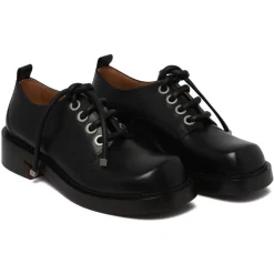 Alexander McQueen - Men's Derby Shoes - Black - Alexander McQueen Exclusive Luxury Collection - Avvenice