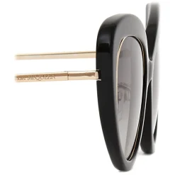 Alexander McQueen - Open Wire Cat-Eye Sunglasses - Black - Alexander McQueen Eyewear - Avvenice