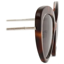 Alexander McQueen - Open Wire Sunglasses - Havana - Alexander McQueen Eyewear - Avvenice