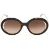 Alexander McQueen - Open Wire Sunglasses - Havana - Alexander McQueen Eyewear - Avvenice