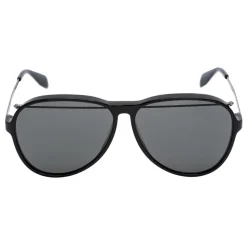 Alexander McQueen - Piercing Pilot Acetate Sunglasses - Black - Alexander McQueen Eyewear - Avvenice