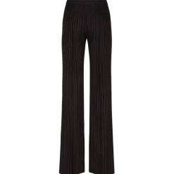 Alexander McQueen - Pinstriped Trousers - Black Burgundy - Alexander McQueen Exclusive Luxury Collection - Avvenice