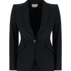 Alexander McQueen - Single Breasted Blazer - Black - Alexander McQueen Exclusive Luxury Collection - Avvenice