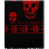 Alexander McQueen - Skull Scarf - Black Red - Alexander McQueen Exclusive Luxury Collection - Avvenice