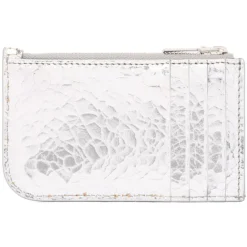 Alexander McQueen - Sling Zip Around Pouch - Silver - Alexander McQueen Exclusive Luxury Collection - Avvenice