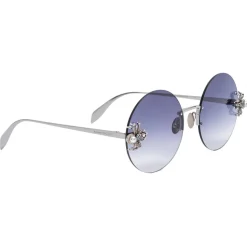 Alexander McQueen - Spider Jeweled Round Sunglasses - Gold Pink - Alexander McQueen Eyewear - Avvenice