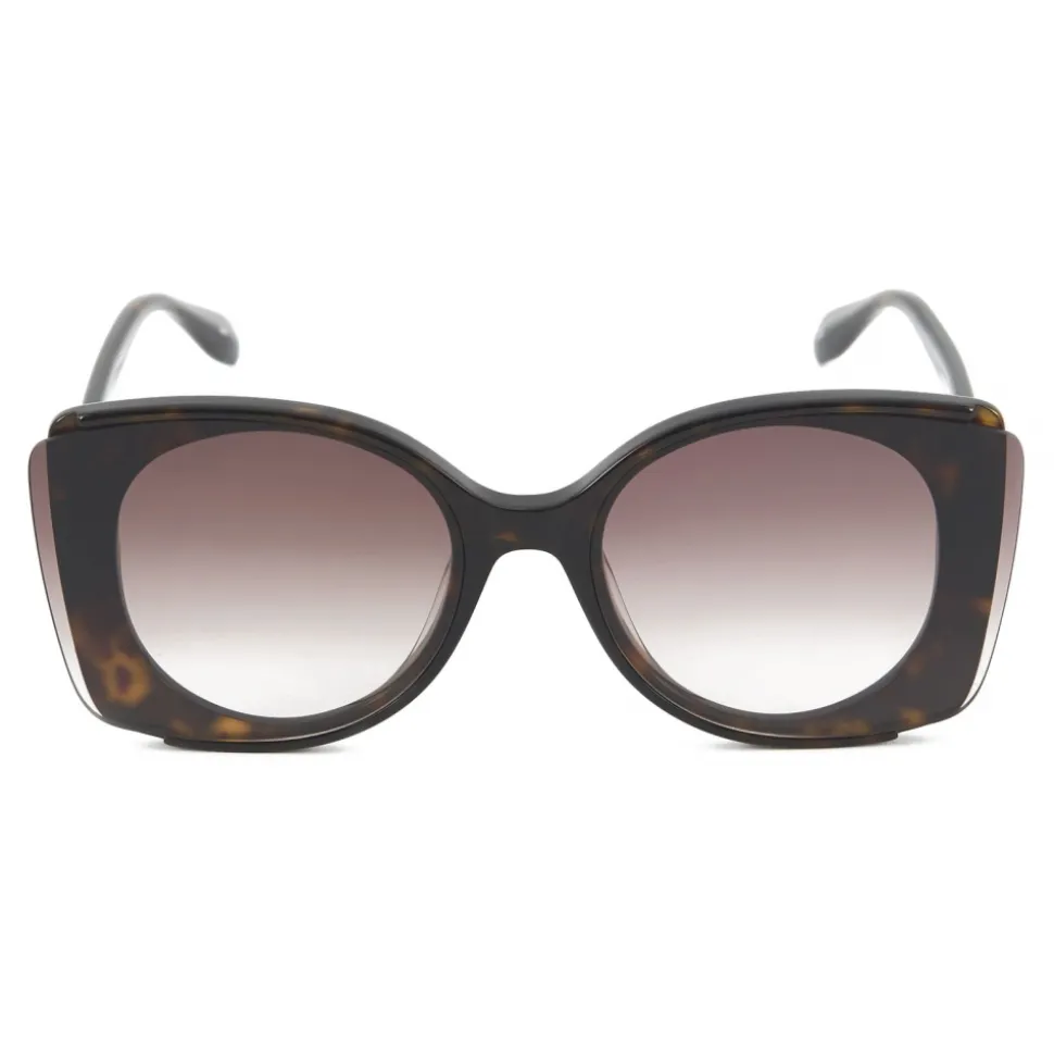 Alexander McQueen - Sunglasses with Outstanding Lenses - Dark Havana - Alexander McQueen Eyewear - Avvenice