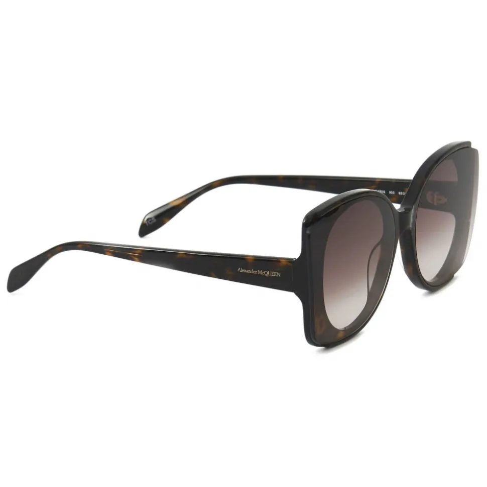 Alexander McQueen - Sunglasses with Outstanding Lenses - Dark Havana - Alexander McQueen Eyewear - Avvenice